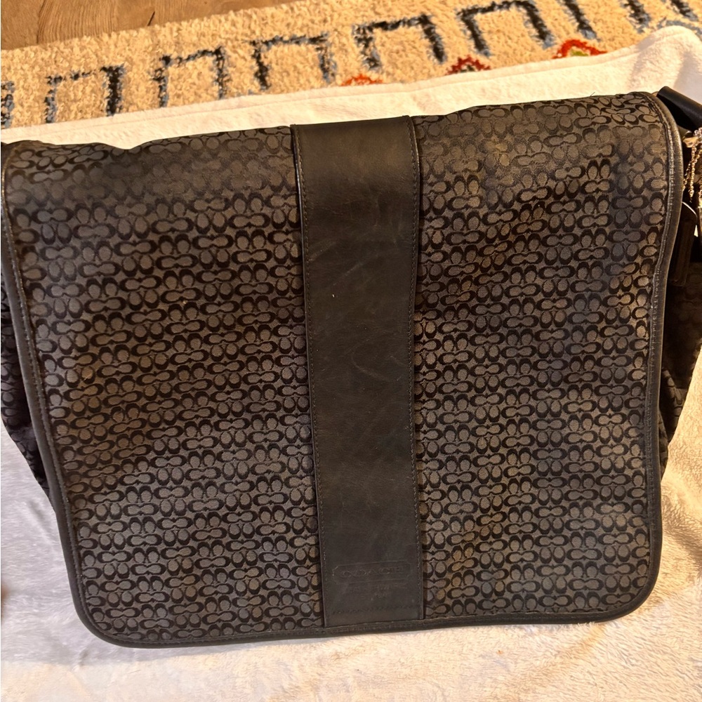 Coach Stylish Black Coach messenger Bag